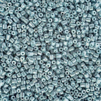 Preciosa 3-cut Beads 3 Cut 9/0 Beads Opaque Turquoise Blue Luster Loose