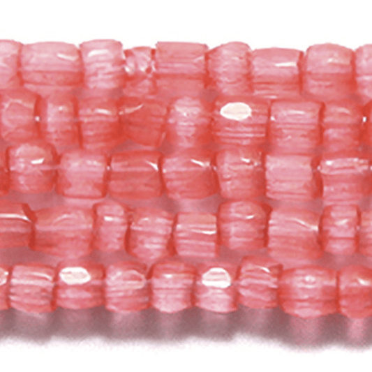 Preciosa Ornela 3-cut Beads 3 Cut 9/0 Beads Pink Lemonade Satin Solgel *Limited time Hank