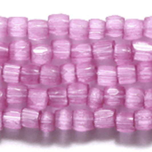 Preciosa Ornela 3-cut Beads 3 Cut 9/0 Beads Pink Taffy Satin Solgel *Limited time Hank