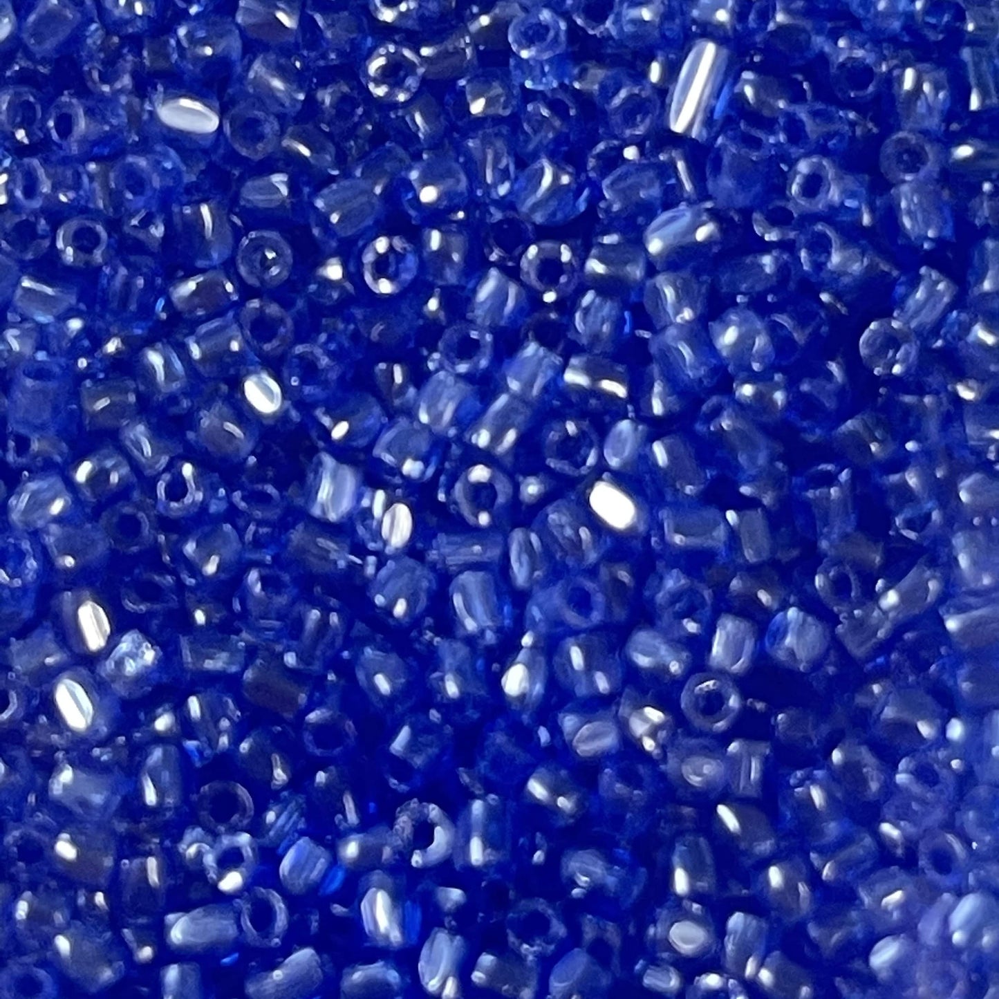 Preciosa Ornela 3-cut Beads 3 Cut 9/0 Beads Transparent *Navy* Blue Luster Loose