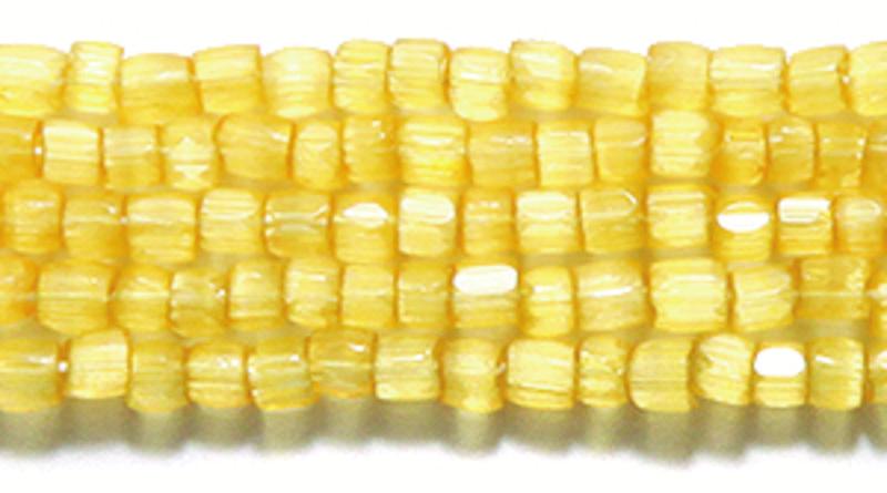 Preciosa Ornela 3-cut Beads 3 Cut 9/0 Beads Yellow Satin Solgel *Limited time Hank