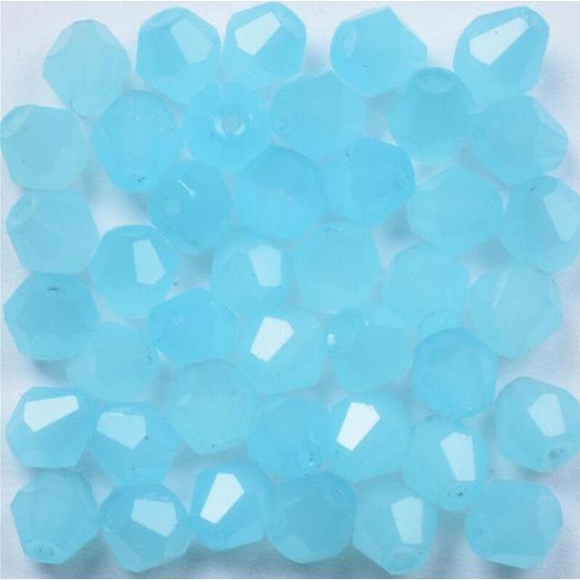 Sundaylace Creations & Bling Bicone Beads 3mm Light Blue Opal colour, Grade AAA Bicone Beads *5g