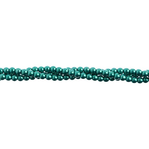 John Beads Pearl Beads 3mm Saturated Metallic Arcadia Pearl Round Beads, Czechmates