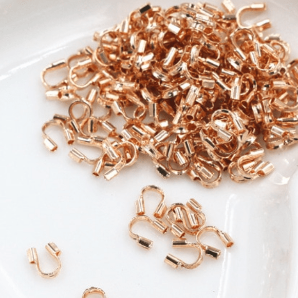 Sundaylace Creations & Bling Earring Findings KC Gold 200pc 4*4.5mm Wire Guardians for beadwork Earrings, Metal Findings *200pcs