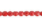 Sundaylace Creations & Bling Fire Polished Beads 4mm Dark Red Opaque, Fire Polished Beads *100pcs