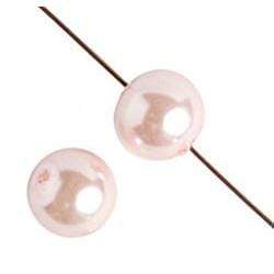 Sundaylace Creations & Bling Pearl Beads 4mm GLASS PEARL Round (100pcs) 2X8" Strung,  Light Pink