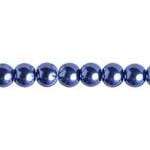 Sundaylace Creations & Bling Pearl Beads 4mm GLASS PEARL Round - Tanzanite Blue (100pcs)