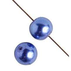 Sundaylace Creations & Bling Pearl Beads 4mm GLASS PEARL Round - Tanzanite Blue (100pcs)