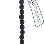 Sundaylace Creations & Bling Fire Polished Beads 4mm Opaque Black Matte, Czech Fire Polished Beads