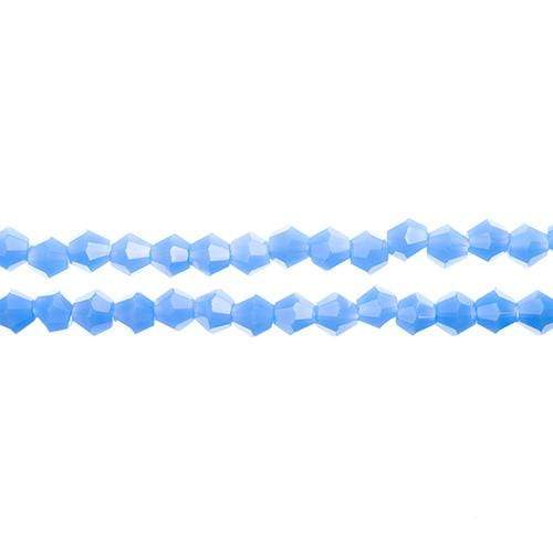 Sundaylace Creations & Bling Bicone Beads 4mm Opaque Dark Periwinkle, Crystal Lane Bicone (96pc) 2 x 7inch Strand