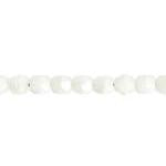 Sundaylace Creations & Bling Fire Polished Beads 4mm Opaque Ivory or White Silk, Fire Polished Beads, 100pcs Loose