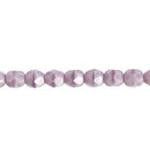 Sundaylace Creations & Bling Fire Polished Beads 4mm Opaque Mauve Silk, Fire Polished Beads, Loose/100pcs