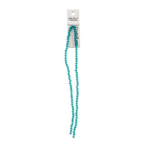 Crystal Lane Bicone Beads 4mm Opaque Turquoise Blue, Crystal Lane Bicone (96pc) 2 x 7inch Strand