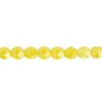 Sundaylace Creations & Bling Fire Polished Beads 4mm Opaque Yellow Silk, Fire Polished Beads, 100pcs Loose