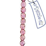 John Beads Fire Polished Beads 4mm Transparent Light Aqua Pink Luster Czech Fire Polished Beads