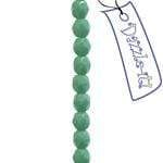 Sundaylace Creations & Bling Fire Polished Beads 4mm Turquoise Opaque, Fire Polished Beads Strung