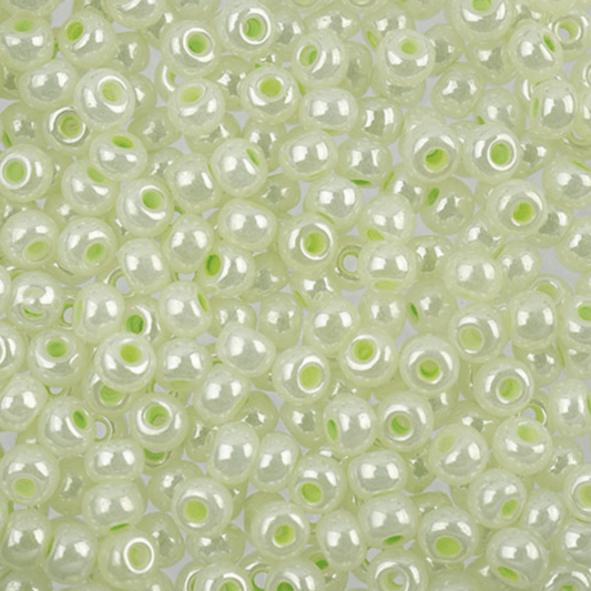 Sundaylace Creations & Bling 6/0 Pony Beads 6/0 Pony Seed Bead, Mint Pearl Mix *Square Vial*