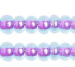 Sundaylace Creations & Bling 6/0 Pony Beads 6/0 Pony Seed Beads, Fuchsia Colour Lined Transparent Blue