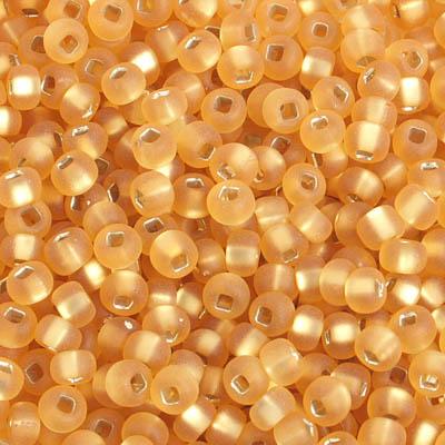Sundaylace Creations & Bling 6/0 Pony Beads 6/0 Pony Seed Beads, Gold Silver Lined Matte