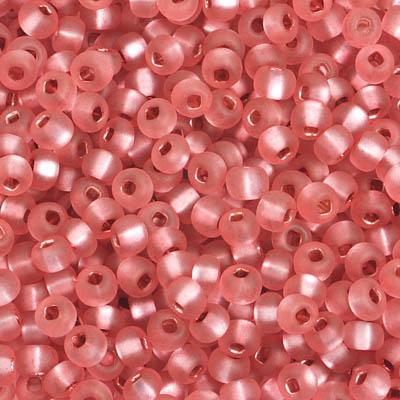 Sundaylace Creations & Bling 6/0 Pony Beads 6/0 Pony Seed Beads, Rose Silver Lined Matte