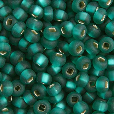Sundaylace Creations & Bling 6/0 Pony Beads 6/0 Pony Seed Beads, Teal Green Silver Lined Matte