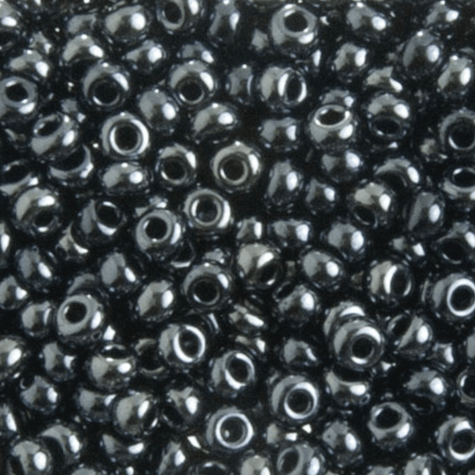 Sundaylace Creations & Bling 8/0 Seed Beads 8/0 Gunmetal *Metallic Grey* Czech Seed Beads