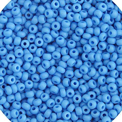 Sundaylace Creations & Bling 8/0 Seed Beads 8/0 Light Blue Opaque Preciosa Seed Beads