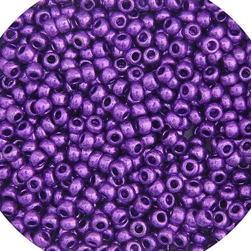Sundaylace Creations & Bling 8/0 Seed Beads 8/0 METALLIC Purple Preciosa Seed Beads 22g