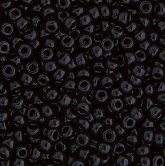 Miyuki Miyuki 8/0 Seed Beads 8/0 Miyuki Seed Beads Black Opaque