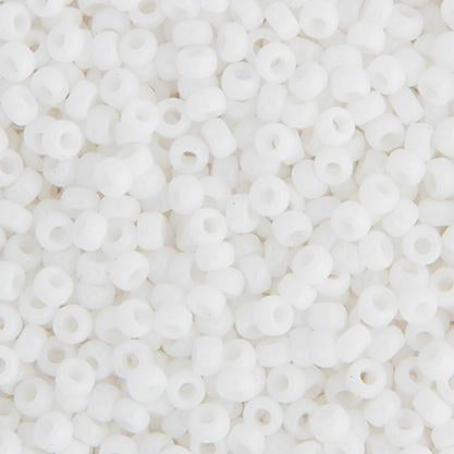 Sundaylace Creations & Bling Miyuki 8/0 Seed Beads Miyuki Seed Bead 8/0 Chalk White Opaque (0402v)