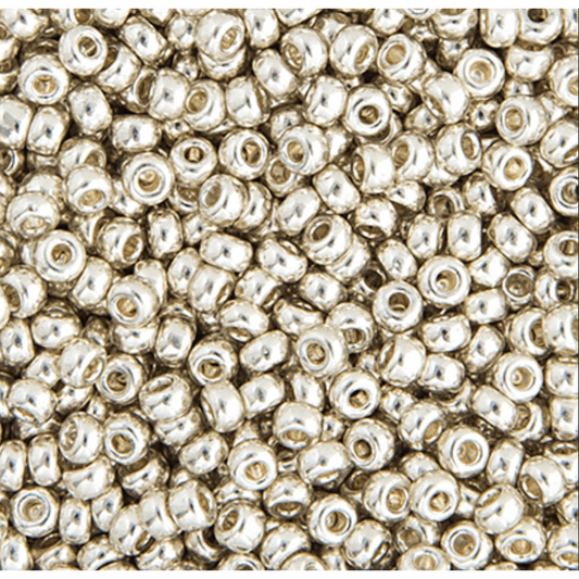 Sundaylace Creations & Bling Miyuki 8/0 Seed Beads Miyuki Seed Bead 8/0 Silver Galvanized *Metallic