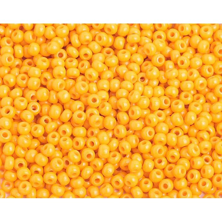 Sundaylace Creations & Bling 8/0 Seed Beads 8/0 Opaque Light Orange Preciosa Seed Beads