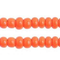 Sundaylace Creations & Bling 8/0 Seed Beads 8/0 Orange Opaque Preciosa Seed Beads