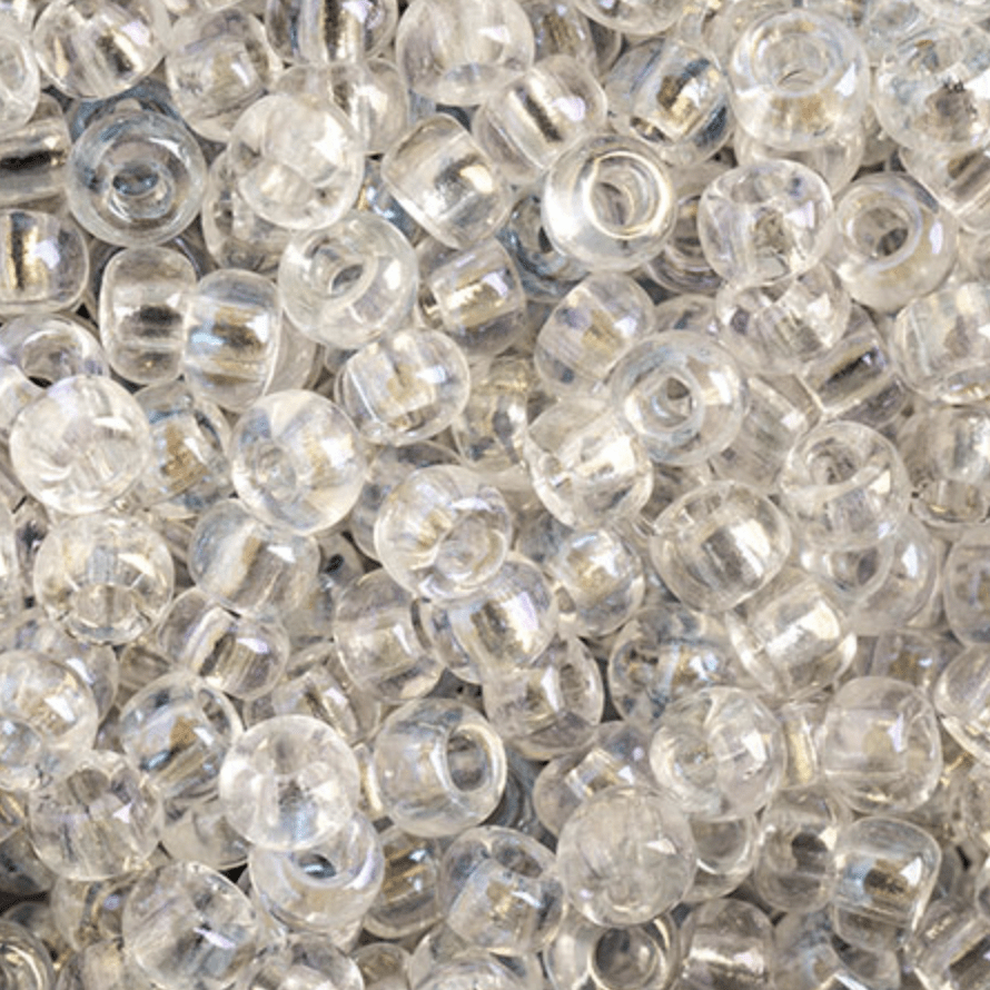 Sundaylace Creations & Bling 8/0 Seed Beads 8/0 Transparent Crystal Iris *Clear AB* Czech Seed Beads