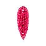 Sundaylace Creations & Bling Resin Gems Hot Pink 8*22mm Sparkle Stone Drop Purple & Hot Pink, Resin Gem, Sew-on