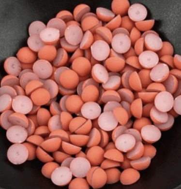 Sundaylace Creations & Bling Resin Gems 8mm Terra Cotta Orange-Coral 8mm MATTE Pearl Mini Rivoli, Glue on, Resin Gems *Sold in sets of 4 gems