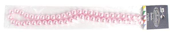Sundaylace Creations & Bling Pearl Beads 8mm Pink Czech Glass Round Pearls 2x8in Strand (50pcs)