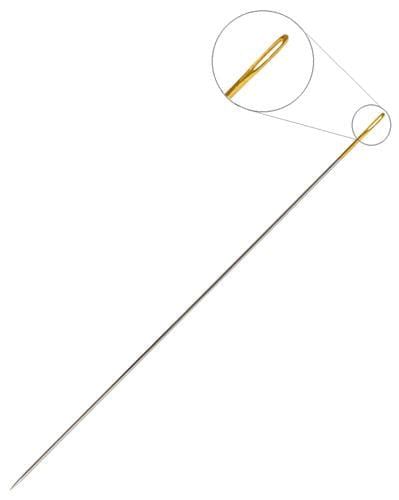 Sundaylace Creations & Bling Needles Beading Needle, Size 10 Gold Eye India Quality- 25 pcs