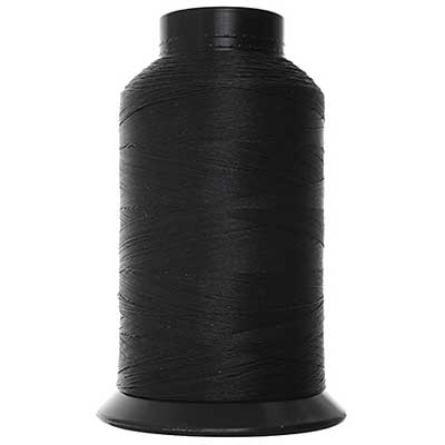 Sundaylace Creations & Bling Basics Black Nymo D Beading Thread White/Black Size D Spool - 3oz Cone 1544yds