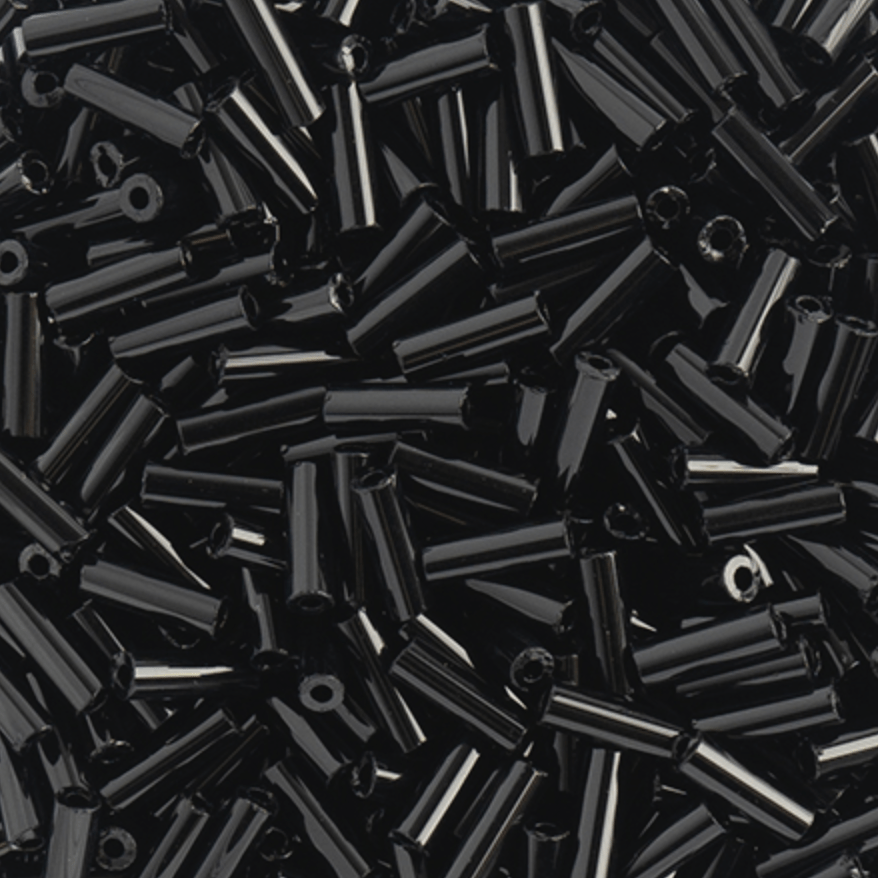 Sundaylace Creations & Bling Bugles Beads 20g BUGLES Opaque Black #2