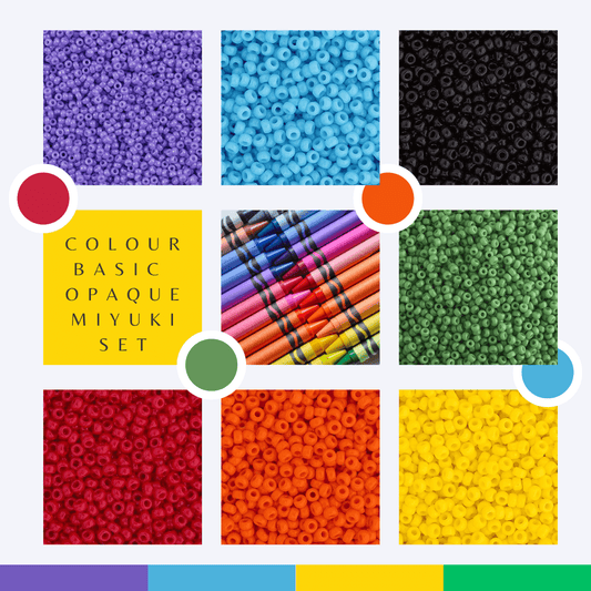 Colour Basics Opaque Set, 11/0 Miyuki Seed Beads, Set of 6 x 22g vials Promotions