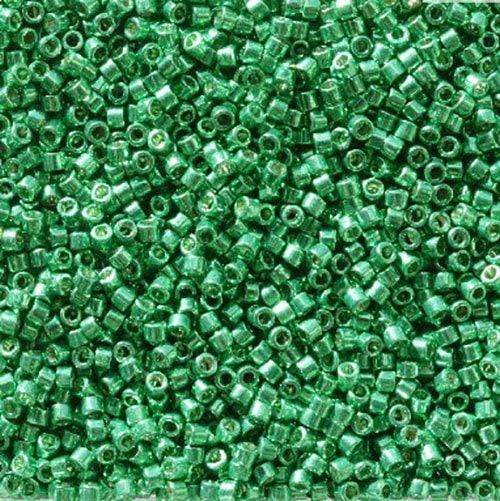 Miyuki Delica Beads Delica 11/0 Duracoat Galvanized Dark Mint Green (2505v)