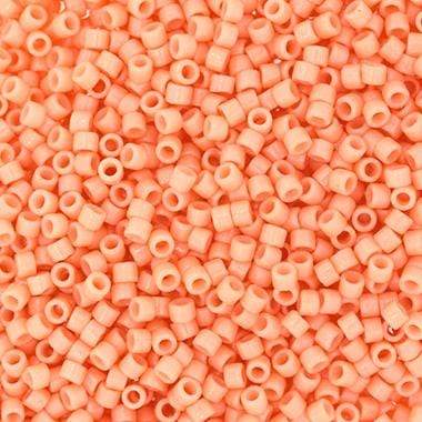 Sundaylace Creations & Bling Delica Beads Delica 11/0 Duracoat Opaque  Dyed Peach (2111v)