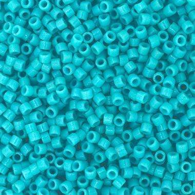 Sundaylace Creations & Bling Delica Beads Delica 11/0 Duracoat Opaque  Dyed Turquoise Blue (2130v)
