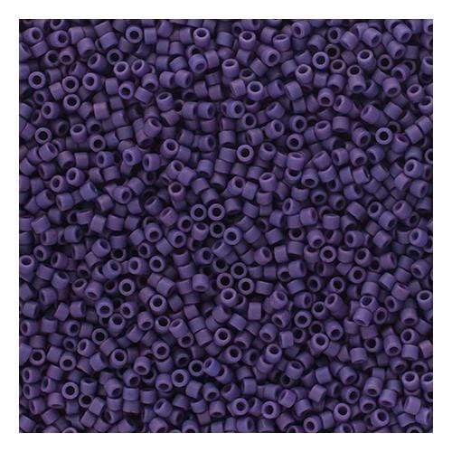 Sundaylace Creations & Bling Delica Beads Delica 11/0 Frosted Glazed  Purple Matte (2293v)