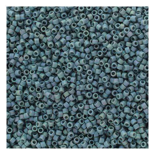 Sundaylace Creations & Bling Delica Beads Delica 11/0 Frosted Glazed  Rainbow Grey Matte AB (2320v)