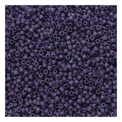 Sundaylace Creations & Bling Delica Beads Delica 11/0 Frosted Glazed  Violet Matte (2292v)