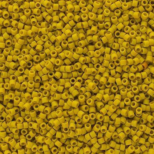 Sundaylace Creations & Bling Delica Beads Delica 11/0 Frosted Glazed Yellow Lemon Matte (2283v)
