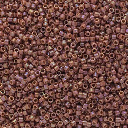 Sundaylace Creations & Bling Delica Beads Delica 11/0 Opaque Glazed Dark Rose AB (2271v)