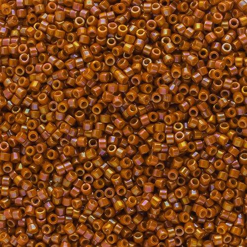 Miyuki Delica Beads Delica 11/0 Opaque Glazed Dark Yellow AB (2273v)